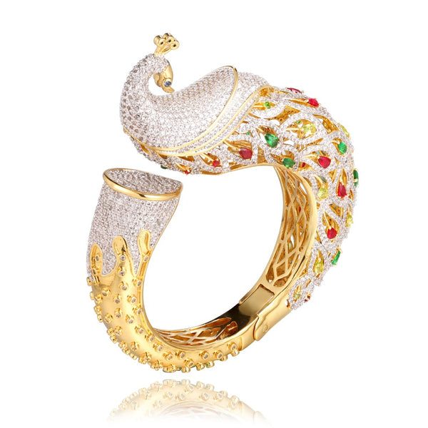 Peacock Cuff Bangles