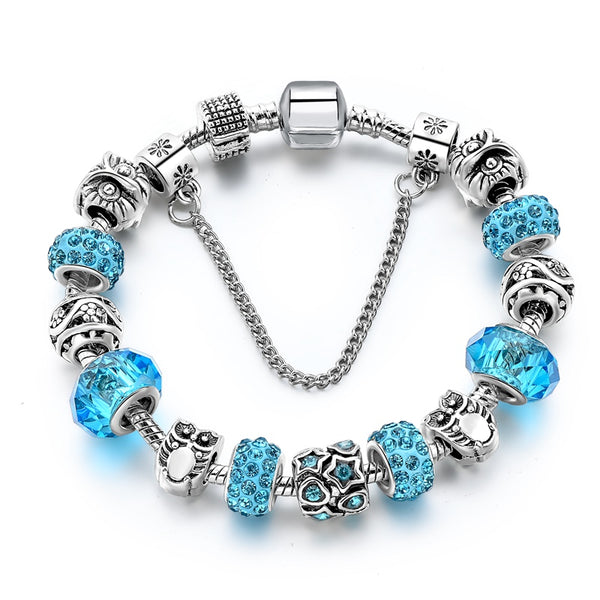 Owl Star Charm Bracelet