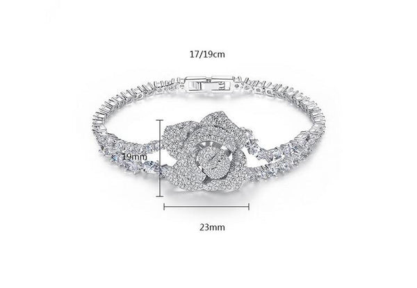 Luxury Rose Flower Bracelets