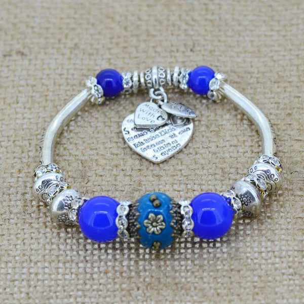 Boho Beads Charm Bracelet